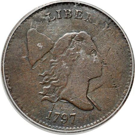 1797 1 Above 1 struck on TAL Token. ICG F-15.