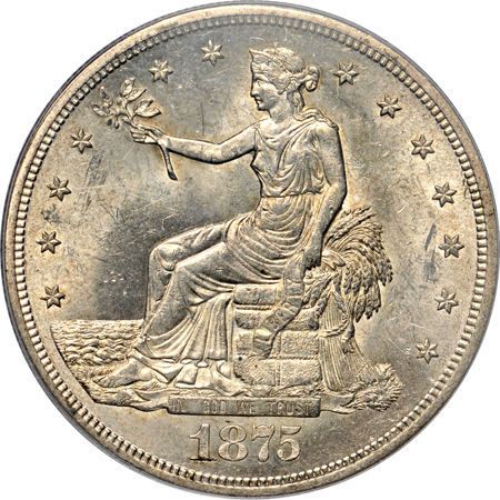 1875-S PCGS MS-63.