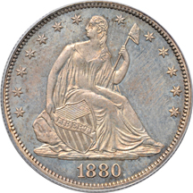 1880 PCGS PF-65.