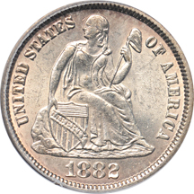 1882 PCGS MS-64.