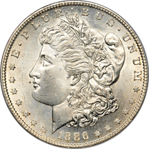 1886-S PCGS MS-64 (ogh).