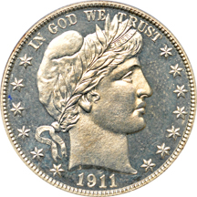 1911 PCGS PF-64.