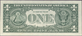 $1 19?? Federal Reserve Note, Boston.  Missing Second Print.  PMG GemCU-66 EPQ.