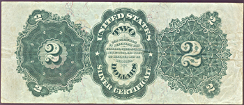 1891 $2.00.  VF.