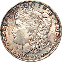 1886-O PCGS MS-62.