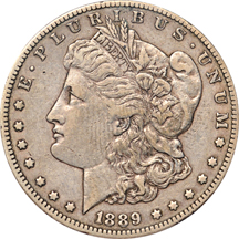 1889-CC PCGS VF-35.