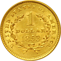 1853 PCGS MS-63.