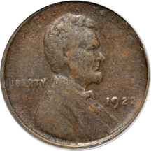 1922 Plain, die pair 1. PCGS XF-40 Weak Reverse.