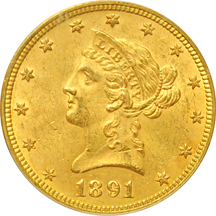 1891 PCGS MS-61.