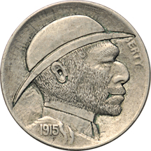 1915-D Original Hobo Nickel, Artist Unknown. XF details.