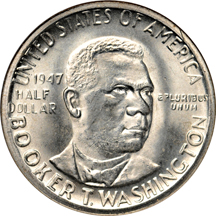 1947 P, D, and S Booker T. Washington set. NGC MS-66.