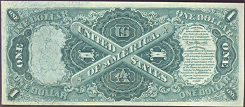 1875 $1.00.  AU.