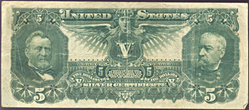 1896 $5.00.  F.