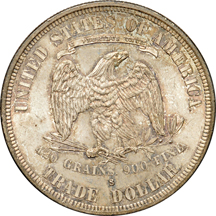 1877-S double die reverse. MS-62.