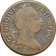 1783 Georgius Triumpho Copper Good and 1787 Auctori Plebis Token F.