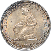 1893 Isabella Quarter. PCGS MS-62.