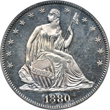 1880 PCGS PF-62CAM.