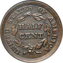 1853(C-1, R.1) PCGS MS-62BN.