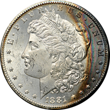 1881-CC GSA NGC MS-63 CAC.