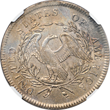 1795 3 Leaves (B-5, BB-27 R.1) NGC AU details/improperly cleaned/obverse damage.