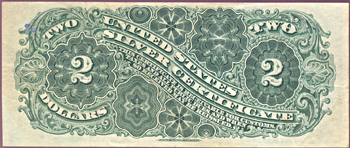 1886 $2.00.  VF.