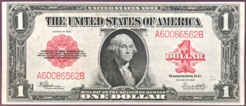 1923 $1.00.  AU.