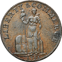 1795 Talbot, Allum & Lee Lettered Edge Cent (Breen 1035, 145.1 grains) VF.