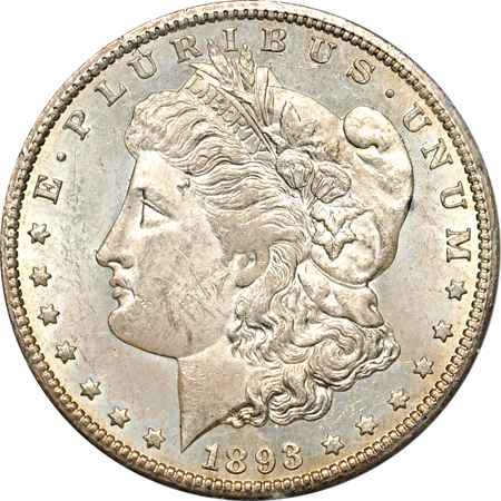 1893-CC PCGS MS-60 (rattler).