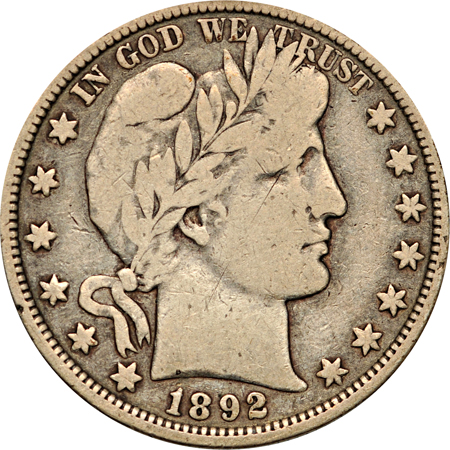 Complete album of Barber half-dollars 1892-1915-S in a Dansco 7150 album.