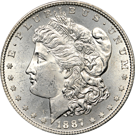 1887-S PCGS MS-64.