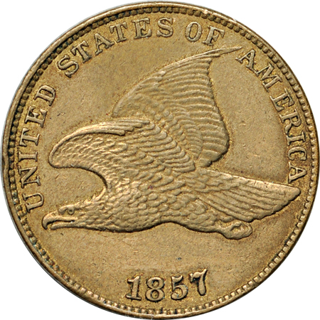 Collection of 49 Flying Eagle and Indian-head cents.