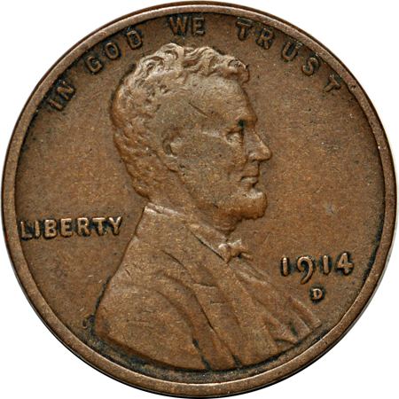 Nine Lincoln cents.