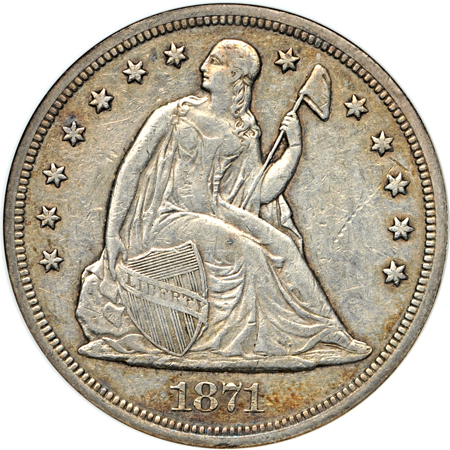 1871 ANACS XF-45.