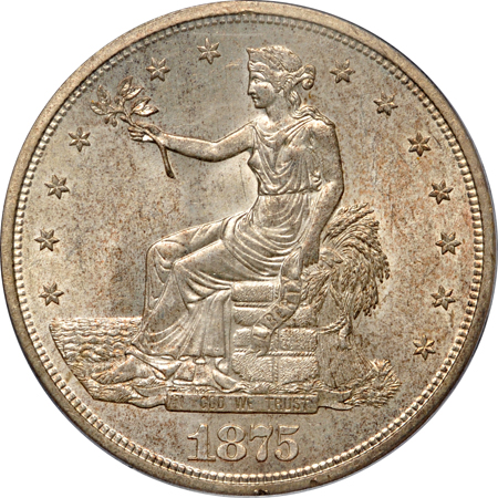 1875-S PCGS MS-63.