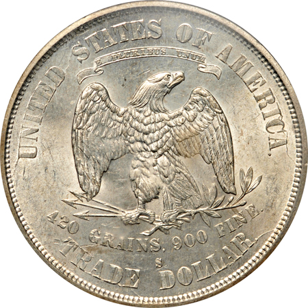 1875-S PCGS MS-63.