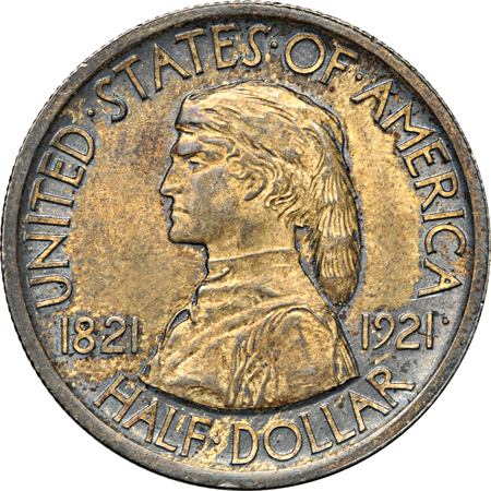 1921 Missouri. MS-60.