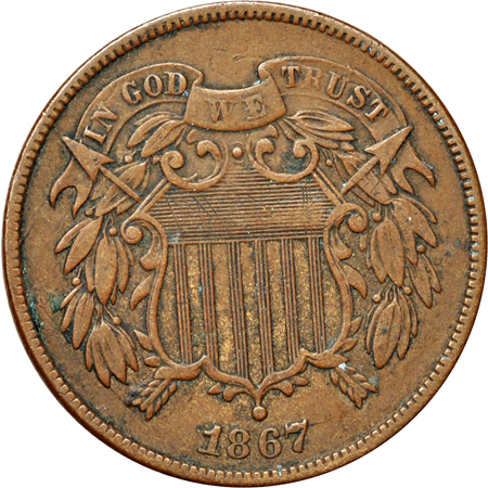 Mostly complete set of two-cent and three-cent pieces in a Dansco 6108 album.