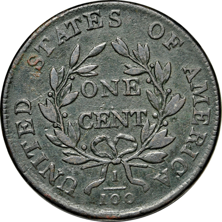 1803 Small Date, Small Fraction (S-256, R.3). XF, net VF.