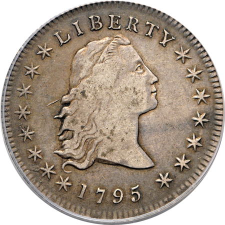 1795 3 Leaves, "Head of '95" (B-5, BB-27, R.1). PCGS VF-30.