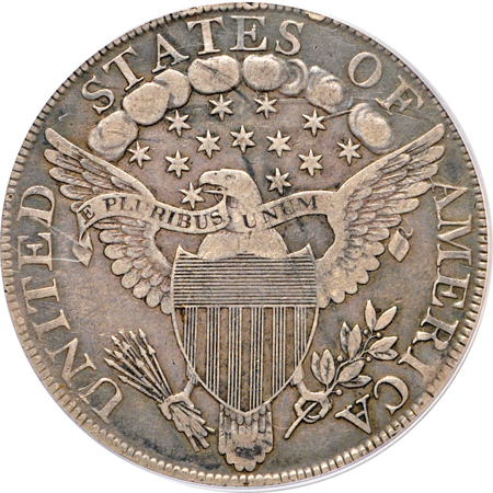 1800 "Low 8 Wide Date" (B-13, BB-193, R.4). PCGS VF-25.