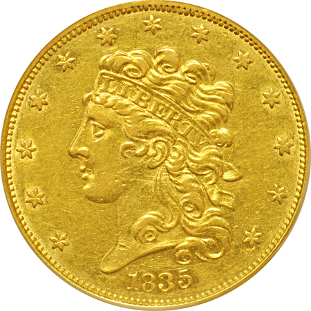 1835 PCGS AU-50.