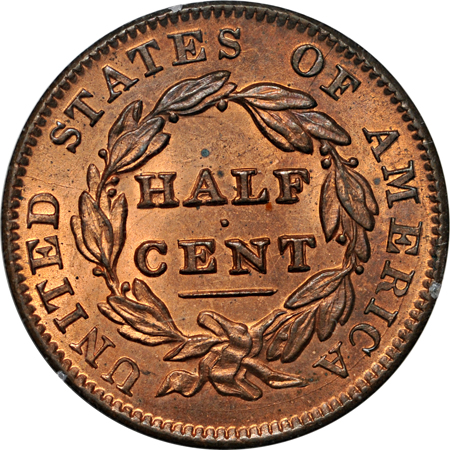 1835 (C-2, R.1) PCGS MS-64 RD.