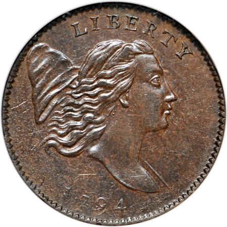 1794 (C-1, R.3) NGC MS-61 BN.