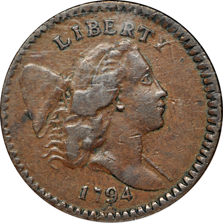 1794 (C-9, R.2) NGC XF-40.