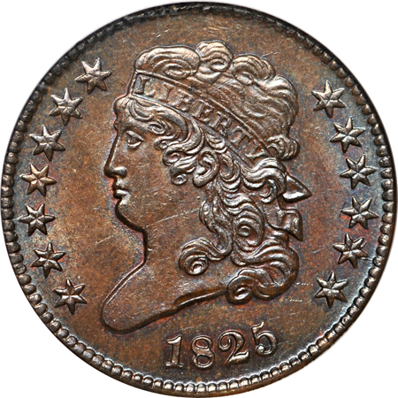 1825 (C-2, R.1) NGC MS-64 BN.