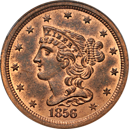 1856 (C-1, R.1) PCGS MS-64 RB.