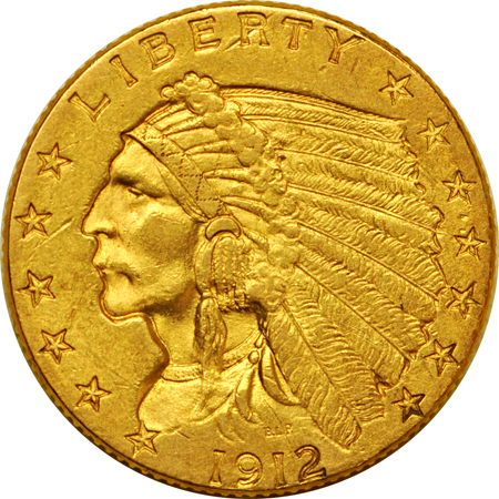 Four Indian quarter-eagles.