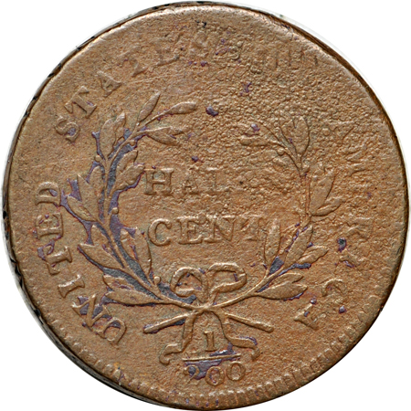 1797 Lettered Edge (C-3b, R.4). VF Details/tooled/residue, unknown large-cent host.