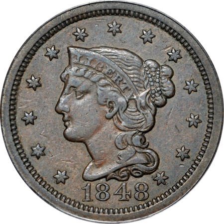 1848 (N-32, R.6), "Condition Census" PCGS VF-35.