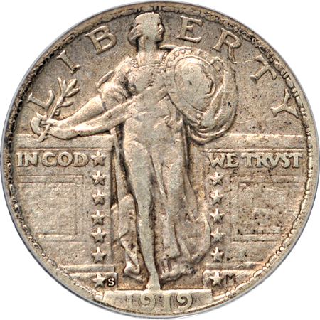 1919-S PCGS XF-40.